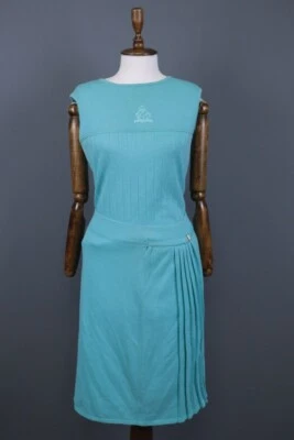 Camisa/Vestido St.John Collection By Marie Gris Azul Tejido Sin Mangas Línea A Talla 6 Foto 1 de 4