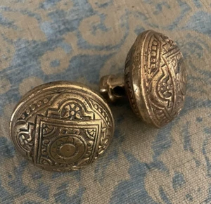 Handgefertigte verzierte Türklinken aus massivem Messing im viktorianischen Stil  - Bild 1 von 5