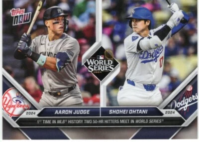 2024 Topps Now #863 Aaron Judge New York Yankees Shohei Ohtani Dodgers - Image 1 of 2