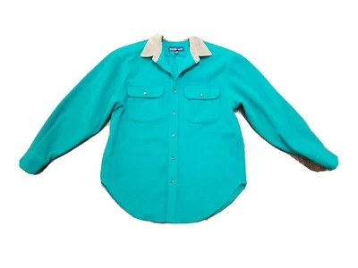 Ralph Lauren De Colección 100% Lana XL? Chaqueta verde con botones beige cuello pana Foto 1 de 4