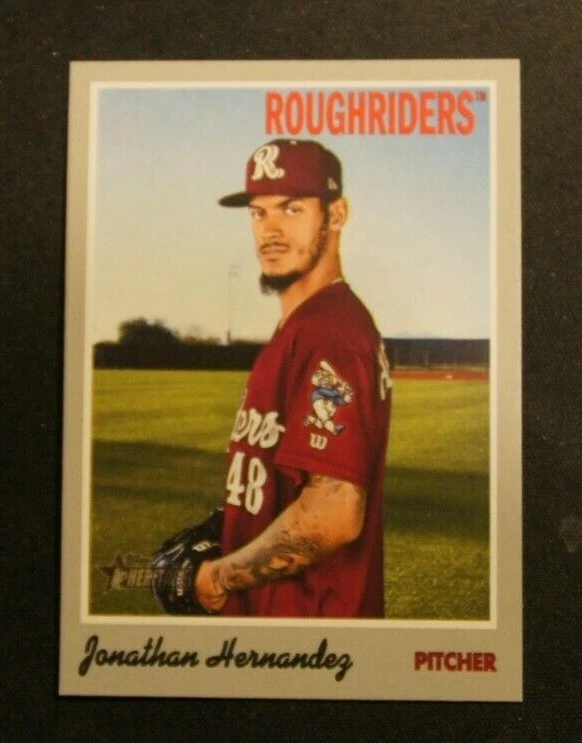 2019 Topps Heritage Minors, Frisco RoughRiders - JONATHAN HERNANDEZ - Image 1 of 1