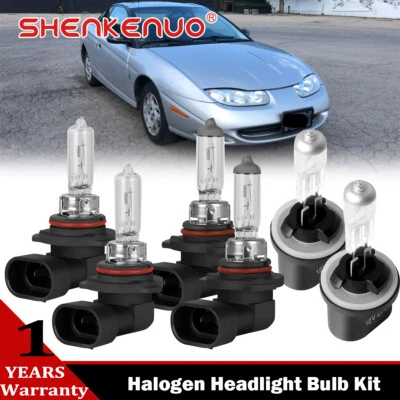 For Saturn SC1 SC2 1997-2002 Halogen Headlight Hight Low Beam Fog Bulbs Kit - Image 1 of 4