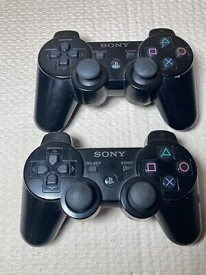 2 Sony PlayStation DualShock 3 Wireless Controller - Black (CECHZC2U ) Lot • 20£