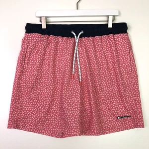 Ben Sherman Floral Board Badeshorts Rot Herren Größe Large - Bild 1 von 5