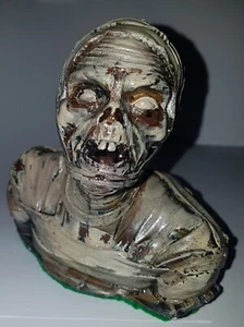 Mummy Cream Figurine Handmade & Hand-Painted Felt Base 1930's Horror 4" x 4" New - Picture 1 of 10
