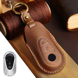 Luxury Car Key Cover Case for Mercedes Benz C E Class W223 W206 C260 Keyring Fob - Picture 1 of 6