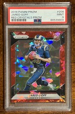2016 Prizm Jared Goff Red Crystals /75 PSA 9 Rookie Card RC Lions Rams #208 📈🔥