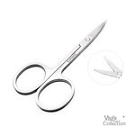 Curved Scissors Small Nail Sharp Eyebrow Cuticle Beauty Trimmer Stainless Steel