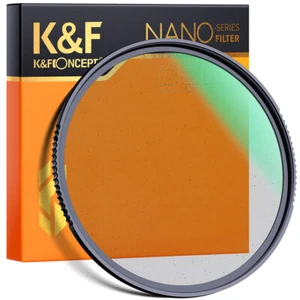 K&F Concept 49 52 55 58 67 72 77 82mm Black Pro Mist 1/8 Filter Multi Coated - Picture 1 of 7