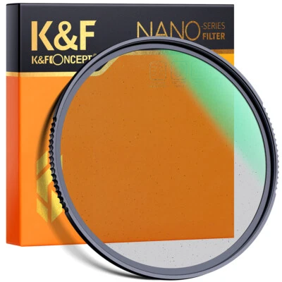 K&F Concept 49 52 55 58 67 72 77 82mm Black Pro Mist 1/8 Filter Multi Coated  - Image 1 of 4