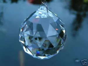 ESFERA/BOLA DE CRISTAL COLGANTE TRANSPARENTE FENG SHUI 40MM - Imagen 1 de 1