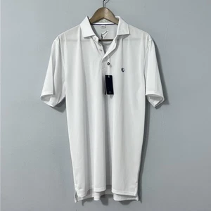 Camisa Polo Holderness And Bourne Hombre Grande Blanca Macdonald Golf Performance Logo - Imagen 1 de 14