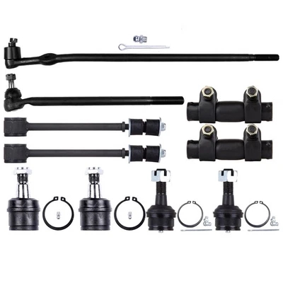 10x Front Tie Rod Drag Link Ball Joints Sway Bars For 1985 1986-1994 Ford F-250 - Image 1 of 4