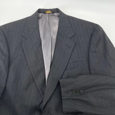 Austin Reed Union Made USA 100% Woolmark Pure New Wool Pinstripe Blazer 40R - Image 1 of 4