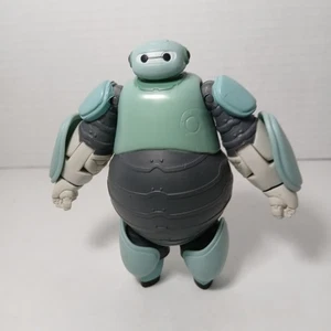 Disney Big Hero 6 Baymax Prototype Blue Armor 4.5" Action Figure Bandai 2014 - Foto 1 di 3