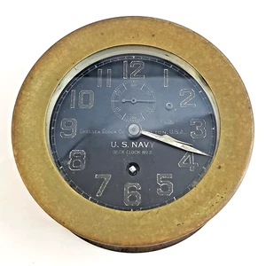 19040s era Chelsea Deck Clock No.2 U.S. Navy for Restoration - Picture 1 of 7