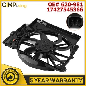 OEM Radiator Cooling Fan Assembly Fits BMW 135i 335i X1 Z4 2007-2016 17427545366 - Picture 1 of 13