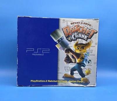 Экшн-пакет Sony PlayStation 2 Ratchet & Clank черная консоль, в коробке, продавец из США - Изображение 1 из 4