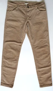 Pantalones MANGO Pana Terciopelo Algodón Beige Elástico Talla 44 EE. UU. 10 12 NUEVO ZARA Group - Imagen 1 de 21