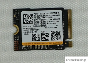 Dell (Samsung MZ-9L4256A) 256GB M.2 PCI-E 2230 NVMe SSD PM9B1 N7V05 - Bild 1 von 1