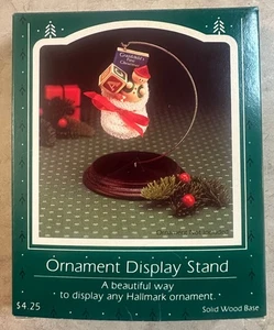 Ornament Display Stand 1985 Hallmark #QX7135 - New in Worn Box - Picture 1 of 2