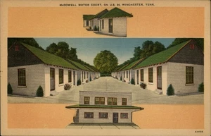 Winchester,TN Mcdowell Motor Court Linen Franklin County Tennessee Postcard - Picture 1 of 2