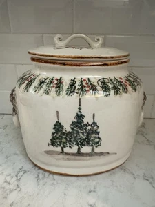 Barattolo e coperchio extra large Arte Italica Natale. RARO - Foto 1 di 10