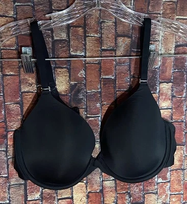Soma Women Memorable Full Coverage T-Shirt Bra BLACK Underwire Padded Size 38B  - Image 1 of 4