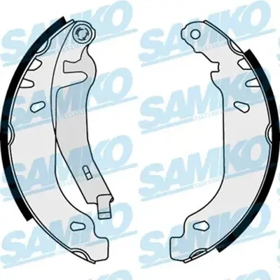 Zapatas de freno 87820 SAMKO para RENAULT SUPER 5 9 11 19 I 19 I Chamade 19 II - Imagen 1 de 4