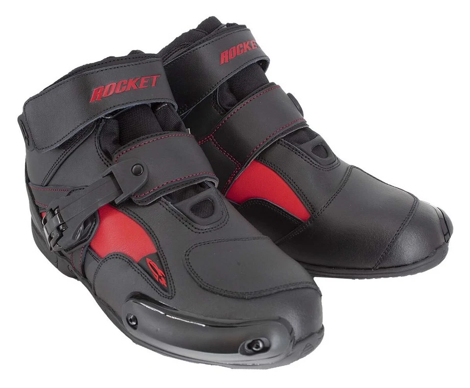 Botas de motocicleta Joe Rocket Sector para hombre negras/rojas 10 EE. UU. Foto 1 de 4