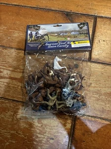 AMERIKANISCHE BÜRGERKRIEGSUNION KAVALLERIE SOLDATEN & PFERDE 26-TEILIGES SET SPIELZEUG - Bild 1 von 1