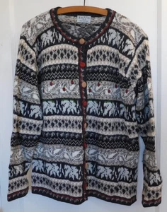 Raffa  100% Alpaca Button Up Cardigan  Women’s Size Medium - Picture 1 of 7
