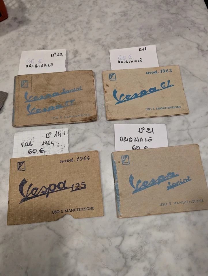 Libretto Uso E Manutenzione Piaggio Vespa Epoca Anni 70 - Immagine 1 di 4