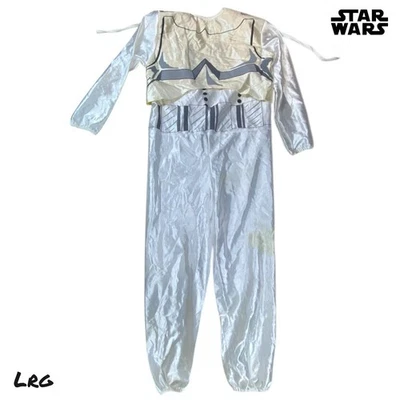 Disfraz de soldado de asalto Star Wars 1997 de colección L Rubie’s Lucasfilm blanco de una pieza EE. UU. Foto 1 de 4