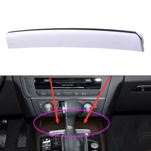 Front Central Control Gear Cover Trim Push-Pull Bright Strip ABS Fit for A6 A7 - Picture 1 of 11