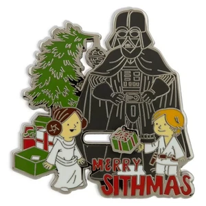 Disney Star Wars Merry Sithmas Slider Pin Vader Luke Skywalker Weihnachten NEU - Bild 1 von 11