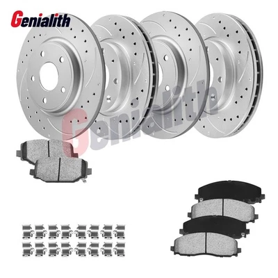 Front Rear Disc Rotors Ceramic Brake Pad for Dodge Grand Caravan Journey Ram C/V - Image 1 of 4