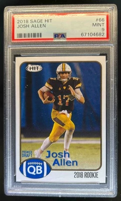 2018 SAGE HIT Josh Allen Rookie RC #66 PSA 9 - Imagem 1 de 2