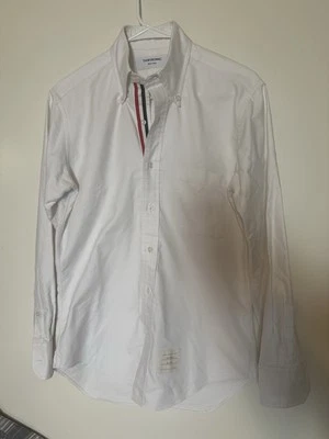 Thom Browne Men's Oxford Stripe Button-Down Dress Shirt, Size 1 - Image 1 of 4