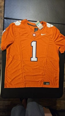 Camiseta de fútbol cosida limitada Clemson Tigers Nike Engineered para hombre XL naranja Foto 1 de 4