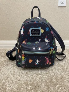 Disney Parks Exclusive Loungefly Inside Out Navy Blue Mini Backpack - Picture 1 of 7