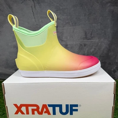 XTRATUF Bota de Cubierta al Tobillo Para Mujer Talla 8 Amarillo Aurora Impermeable Zapato de Lluvia Nuevo Foto 1 de 4