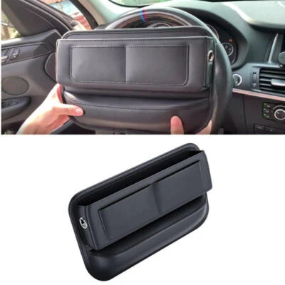 Leather Seat Side Storage Bag Crevice Box Car Card Organizer Holder Accessory Foto 1 de 4