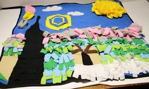 Dog Cat Pig Snuffle Mat Washable Fleece Enrichment Slow Feed Mat 27" - Picture 1 of 3