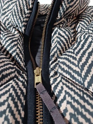 J. Chaqueta Chaleco de Excursión Crew Mujer Relleno Acolchado Espiga Talla M Beige Foto 1 de 4