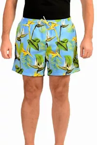 Hugo Boss Men's "Piranha" Floral Print Swim Board Shorts US XL IT 54 - Picture 1 of 6