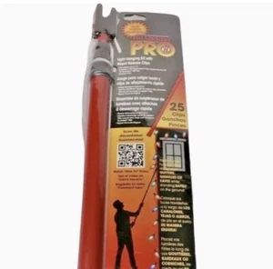 No Ladder Pro Pole Quick Release Christmas Light Hanging Kit & 25 Clips House - Picture 1 of 8