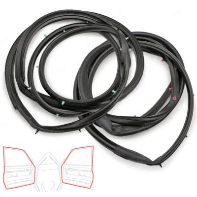 Juego de goma de sello de puerta de goma para camioneta Toyota Hilux LN85 1989 1995 Foto 1 de 4