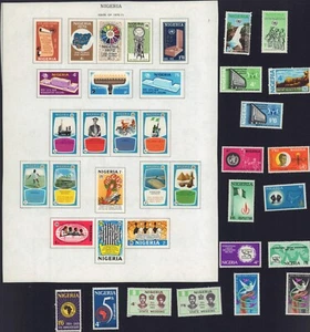NIGERIA 1969-1970 235-254, 216-221, 226-234 MINT MLH SETS - Picture 1 of 1