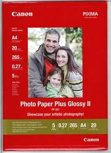Canon Photographic Paper Brilliant II Inkjet 20 Paper A4 265 G/M2 - Picture 1 of 1
